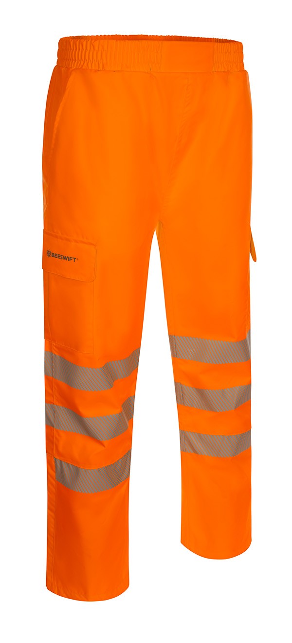 Beeswift Womens Hi-Vis Birkdale Over Trouser Orange Size M