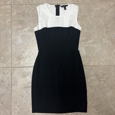 Banana Republic Crew Neck Slim Sheath Mini Womens Dress Size OOP Petite
