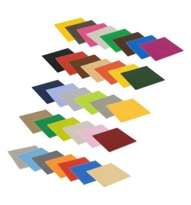 CMC Bauplatte Klemmbausteine Bausteine Grundplatte beidseitig bauen in 34 Farben NEU