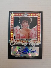 Joan Collins /7 Black Ice SR Autograph Card 2021 Leaf Pop Century Dynasty 