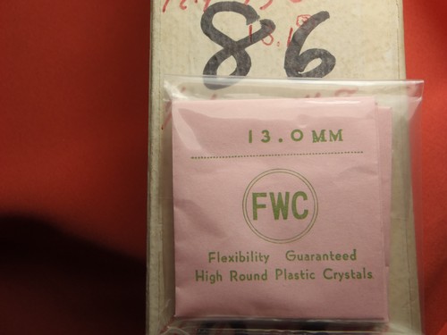 FWC HIGH ROUND Diamond Edge PLASTIC WATCH CRYSTAL 13.0 MM NOS - Picture 3 of 4