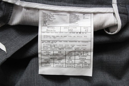 Suitsupply La Spalla / Brescia Costume Homme UK 32 / UK 26 Croisé En Laine - Imagen 14 de 16