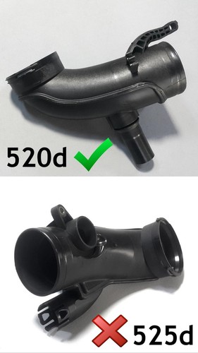BMW 5 Series F10 F11 F07 2010-2016 520d N47S1 Fresh Air Intake Pipe 8512014 - Bild 2 von 6