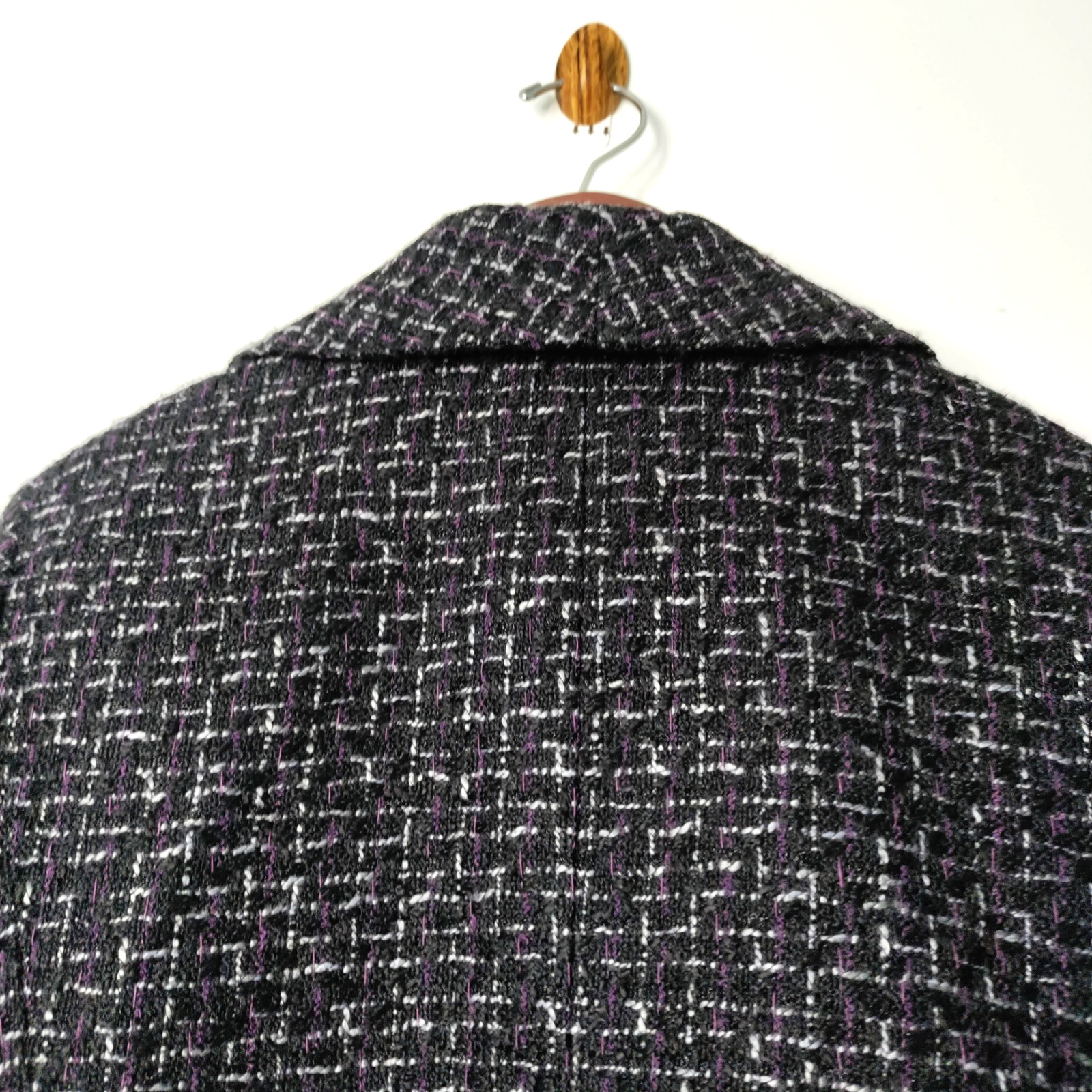 Nordstrom Classiques Entier Women Tweed Jacket Blazer Open Front M Office Casual