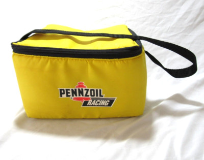 Vintage Pennzoil Racing Yellow Cooler Kool Pak Engine Oil Lunch Box USA MADE
