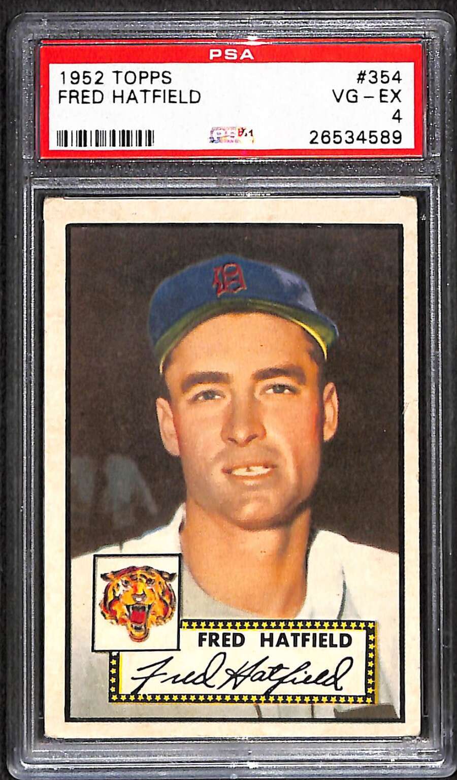 1952 Topps #354 Fred Hatfield  PSA 4 VGEX C90907
