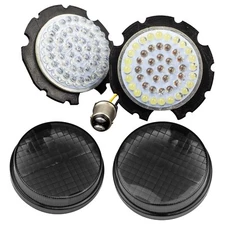 Eagle Lights Honda VTX Front LED Turn Signal Inserts & Smoked Lenses White DRL