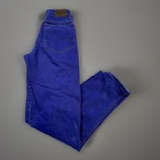 Vtg Marithe Francois Girbaud Woman  s Jeans Tag Sz 3/4 26x31 Blue Violet Mom