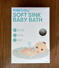 FridaBaby Soft Sink Baby Bath Tub in Light Grey 0-24 Months - Free Shipping