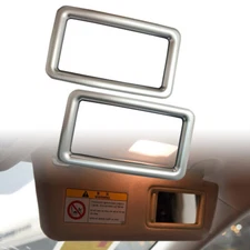 2x Vanity Make up Mirror Silver Frame Cover Trim Fits 16-19 RX350 RX450h