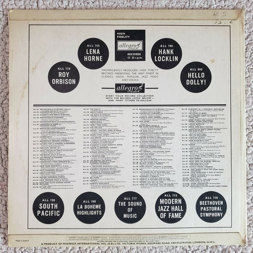 Beethoven-Piano Concerto No 5 Emperor/Silver/Berlin Symphony Allegro ALL711 VG++ - Picture 2 of 4