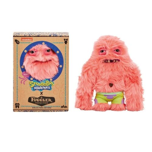 Pink Funny Monster Plush Toy with Teeth Soft Stuffed Doll Gift for Kids & Collec