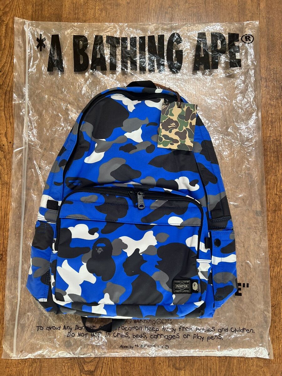A BATHING APE BAPE x PORTER Backpack WARM UP CAMO DAYPACK A BATHING APE BAPE x PORTER Backpack WARM UP CAMO DAYPACK