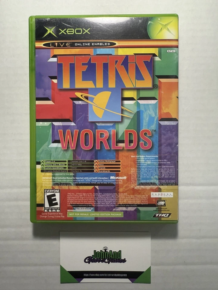 Star Wars: The Clone Wars / Tetris Worlds Xbox 2003 - Complete & Tested - Image 2 of 3