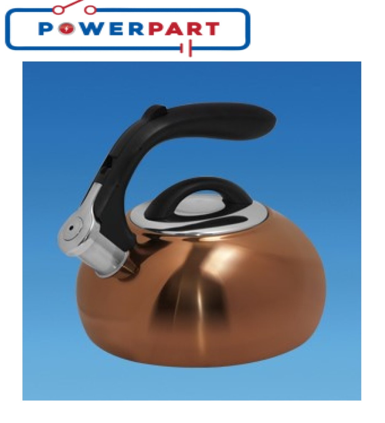 PLS COPPER POLISHED 1.8 Litre Gas Hob Kettle Caravan Motorhome SU500