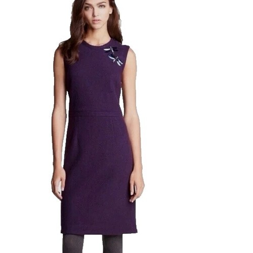Tory Burch Jewel Embroidered Shift Dress 12 Black $698 AS IS | eBay