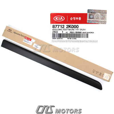 GENUINE Front Door Side Molding PASSENGER RH for 2010-2013 Kia Soul 877122K000