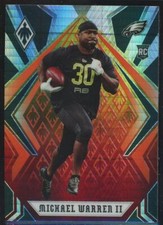 2020 Panini Phoenix Michael Warren II Rookie Fire Burst Parallel Eagles RC #199