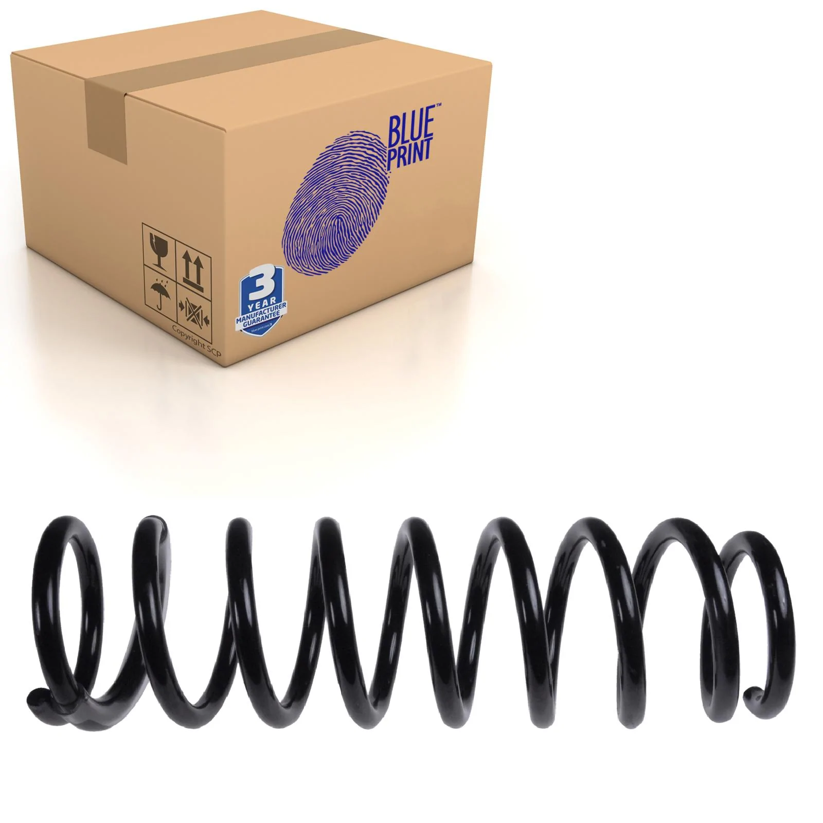 Rear Coil Spring Fits Mitsubishi Outlander OE MN101522 Blue Print 