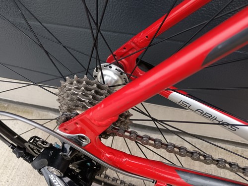 Islabike Luath 700 L 16spd Rosso Giovanile Junior Strada CicloCross Triathlon - Foto 14 di 14