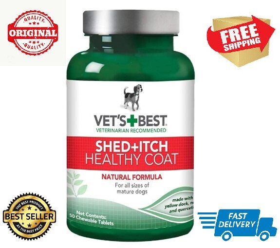 vet's best healthy coat shed & itch relief dog supplements