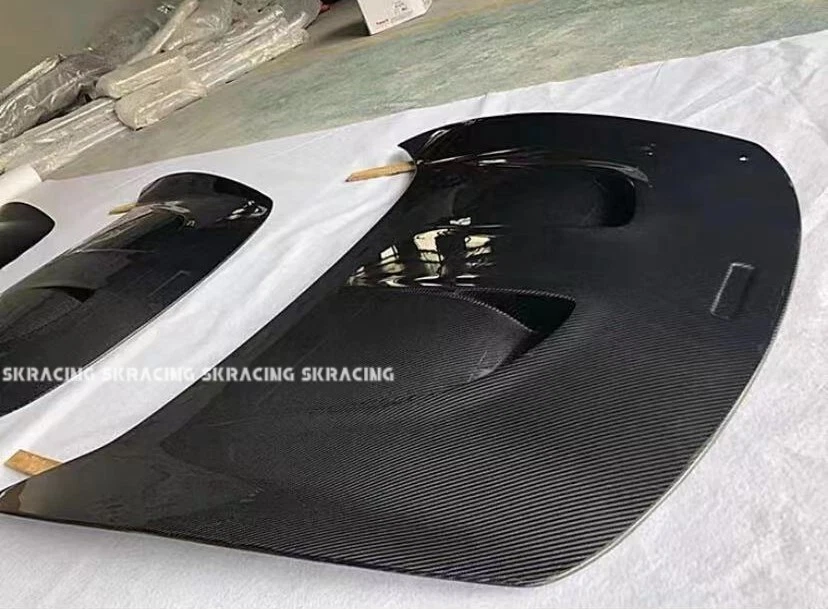 Cubierta de paneles de capó de motor delantero de fibra de carbono real para Mclaren MP4-12c 650s Foto 2 de 4