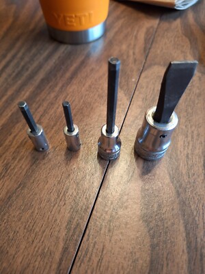 THREE Snap On Allen sockets PLUS