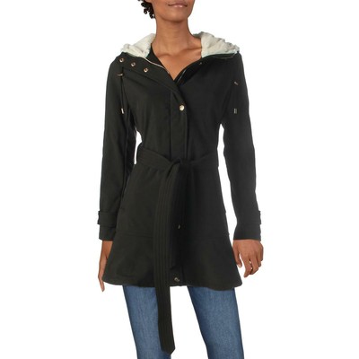 jessica simpson cozy faux fur lined hooded jacket