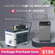 2000W Laser Rust Cleaning Machine and SFX-4000L Portable Purifier Filter Smoke