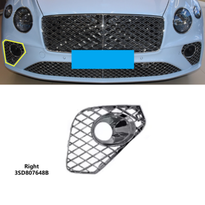 For Bentley New Continental GT 2018+ Front Right Bumper Chrome