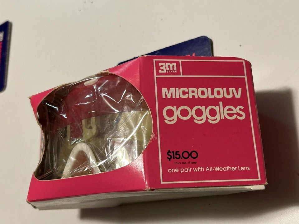 Gafas de esquí 3M Microlouv vintage años 80’s 1990’s hechas en Francia - lentes rojas Foto 4 de 4