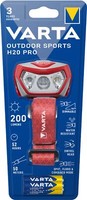 Varta Led-Kopflampe 'Outdoor Sports H20 Pro', Rot/Grau
