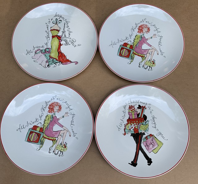 Rosanna Set Of 4 8" Salad Plates, NIB eBay