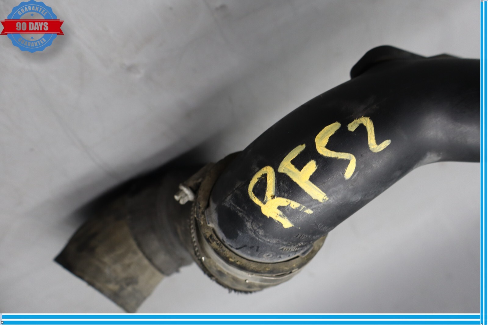 06-12 Bentley Continental Right Side Intercooler Hose Pipe 3W0145832E Black Oem