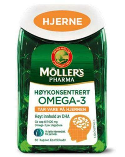 Mollers Pharma Brain Hjerne Norwegian Fish Oil Softgels Omega 3 Fatty Acid  80cap | eBay