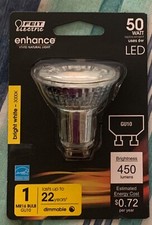 FEIT Electric 6 watts MR16 LED Bulb 450 lumens Bright White Reflector-50 Watt