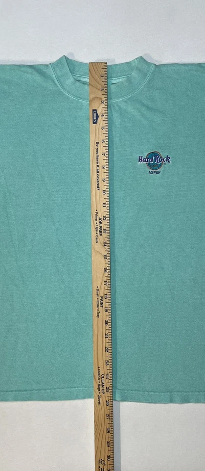 "Camiseta de Algodón Gruesa Hard Rock Café Aspen De Colección Hecha en EE. UU. Talla M Pecho 44"" Usada en Excelente Condición" Foto 4 de 4