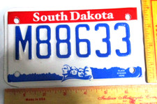 South Dakota motorcycle license plate biker collectible SD MC tag -new -unused