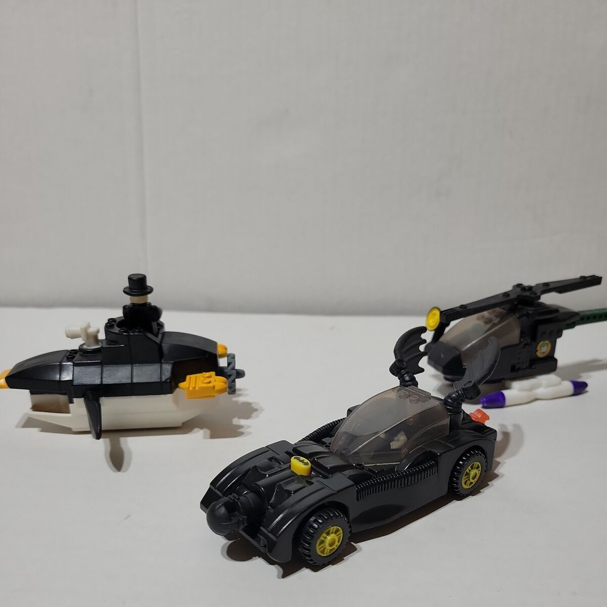 Lot of 2 Batman Lego Toys Batmobile Penguin Submarine 2008 McDonald's Happy  Meal