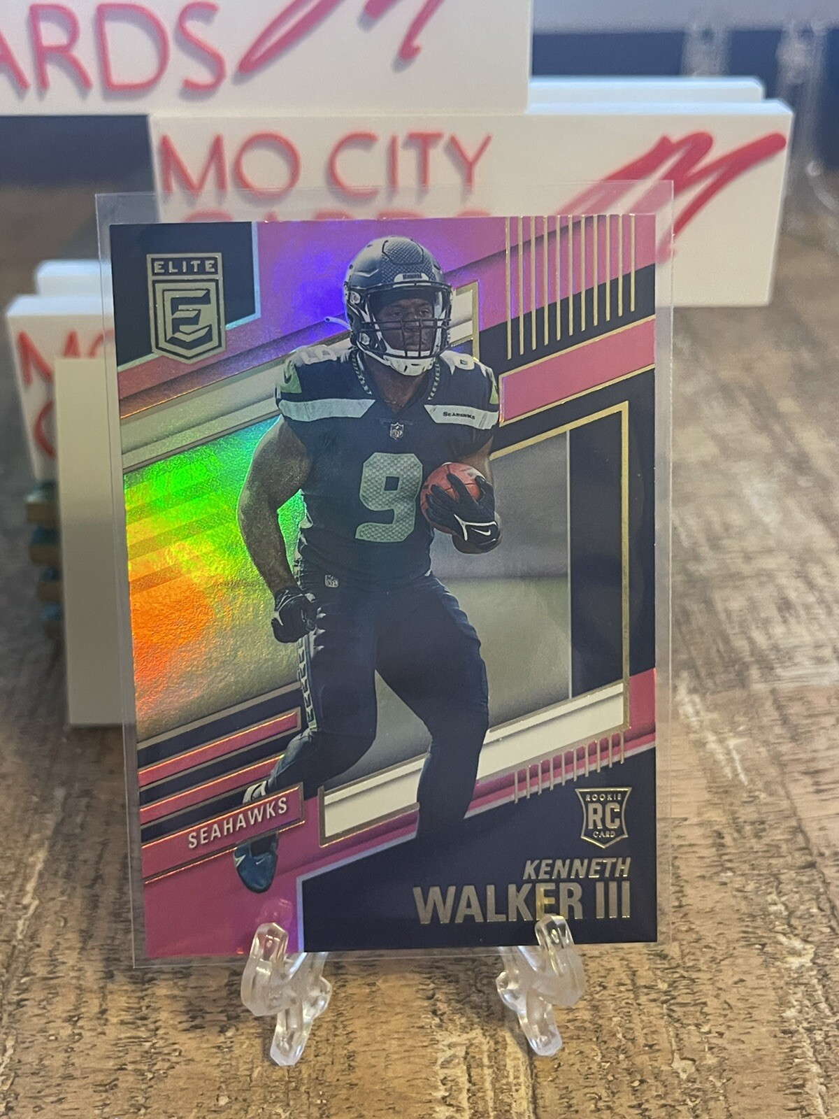 2022 Donruss Elite Kenneth Walker III Pink Parallel Rookie RC #110 Seahawks