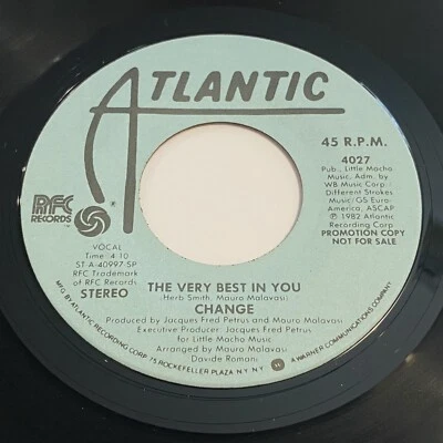 Change: The Very Best In You (Stereo) / (Mono) 45 - Atlantic - Modern Soul - image 1 of 2