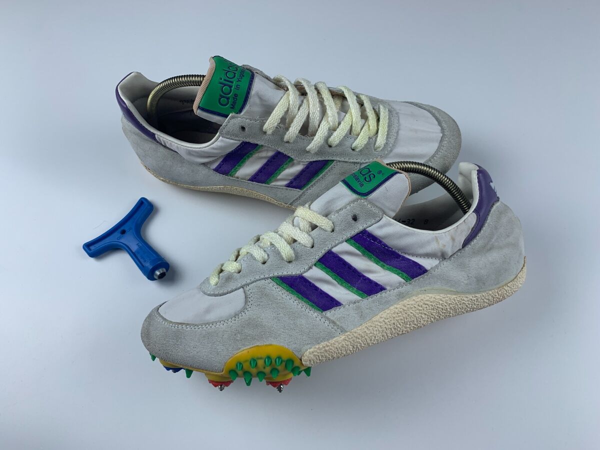 70's 80's Adidas Sprint Metal Spike Track Shoes Made In 70's 80's Adidas Sprint Metal Spike Track Shoes Made In
