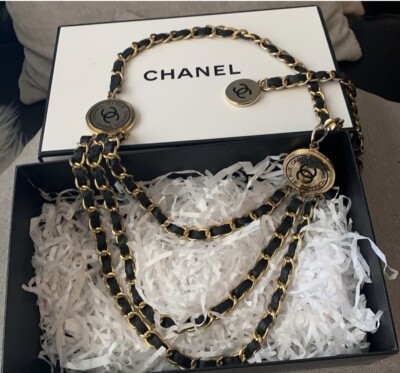 シャネルビンテージ　RUE CAMBON レザーチェーンベルト Chanel 31 Rue Cambon Paris Iconic Vintage Chain Belt 1954 Series