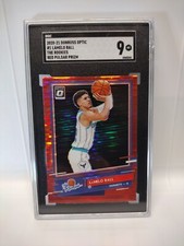 🏀RC 2020 Donruss Optic The Rookies Red Pulsar Prizm Lamelo Ball MINT Rookie SGC