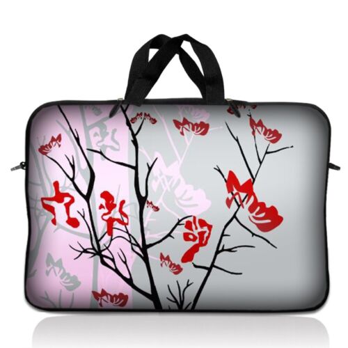 14.1" 14" Laptop Sleeve Bag Case with Handle Fit Asus Dell Apple Acer HP Flowers - Afbeelding 1 van 5