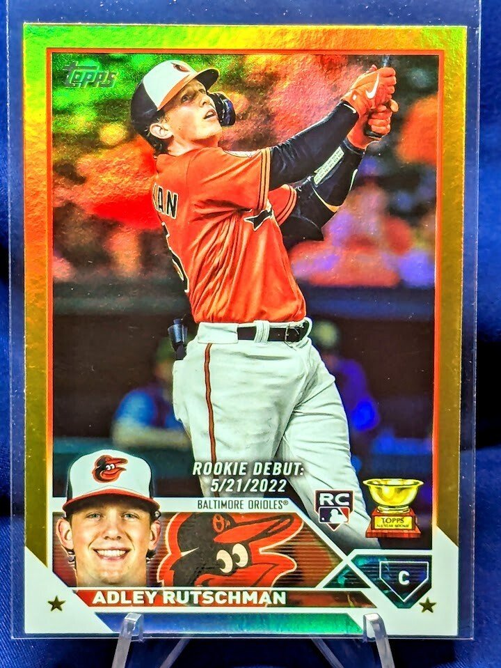 Adley Rutschman ⚾ GOLD ROOKIE DEBUT 🥇 2023 Topps Update - ORIOLES