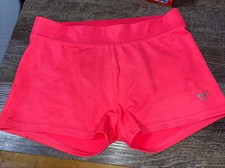 Justice Sz 10 Pink Coral Compression Gymnastics Shorts Guc Dance
