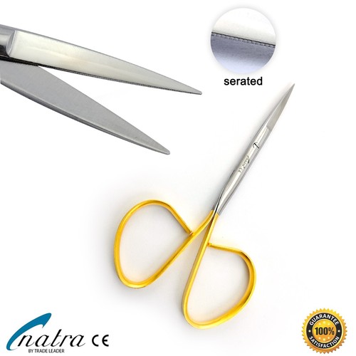 Tijeras IRIS rectas TC 10 cm/4"" estilo cinta médica dental quirúrgica - Imagen 2 de 5