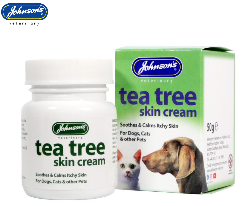 3 x 50G JOHNSONS TEA TREE SKIN CREAM PET DOG CAT ANTISEPTIC SOOTHING ITCHY SKIN - Image 7