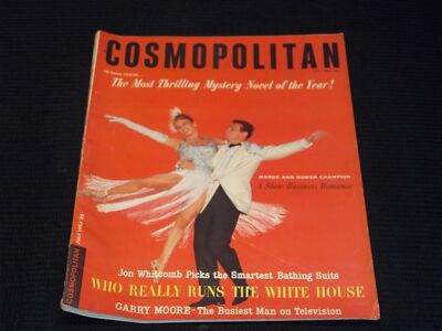 1953 JULY COSMOPOLITAN MAGAZINE - MARGE & GOWER CHAMPION FRONT COVER - E 14262